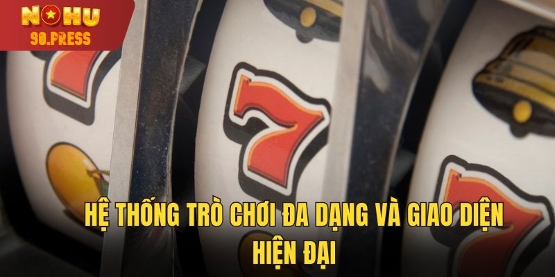 Hệ thống trò chơi đa dạng và giao diện thân thiện người dùng